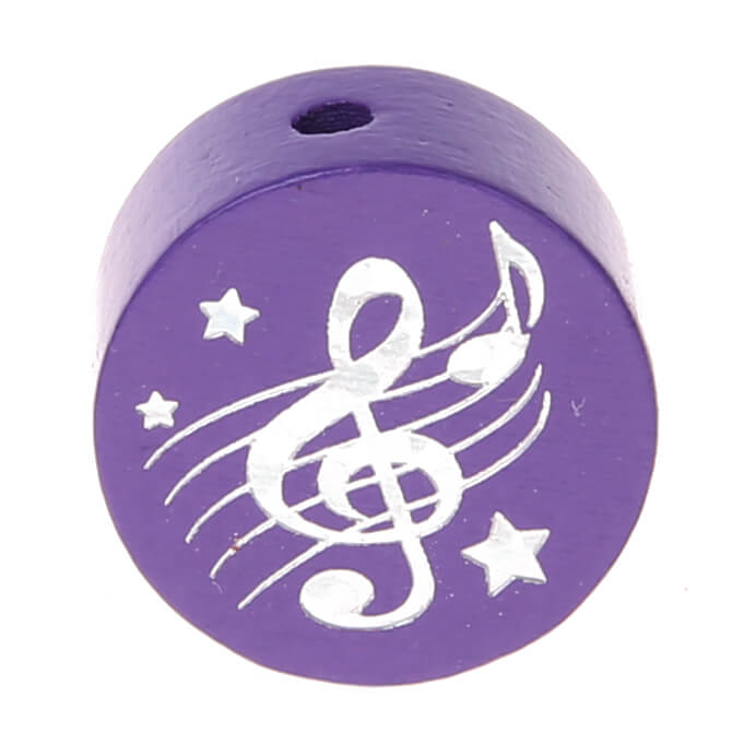 Motif bead disc clef glitter purple 664 in stock 